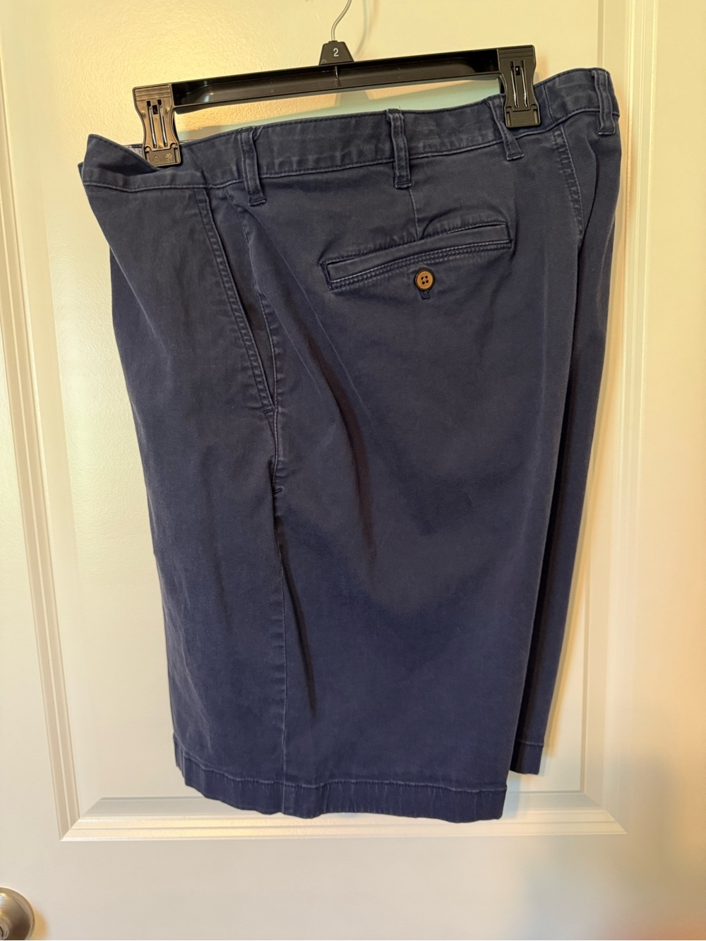 Tommy Bahama Navy Flat Front Cotton Shorts